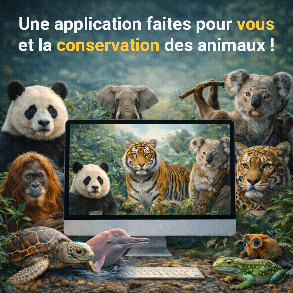 Une application faites pour vous et la conservation des animaux !